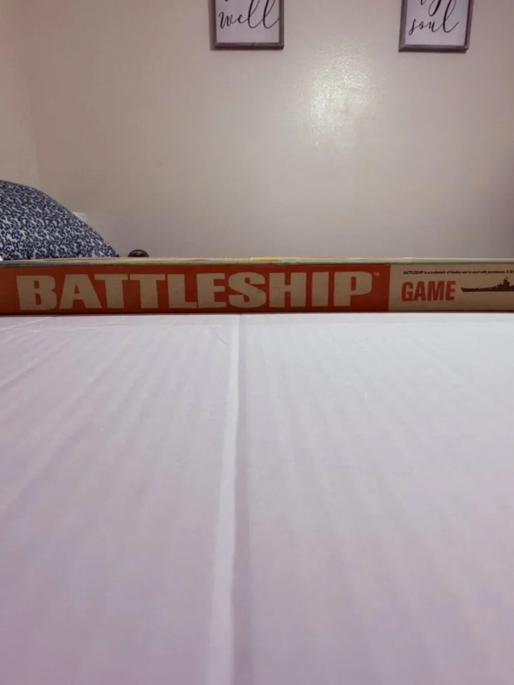 Vintage 1967 Battleship Board Game Box Art Canvas Print Wall Decor Retro Mid Cen